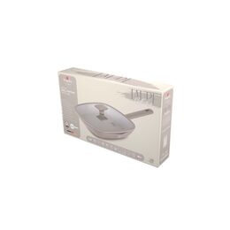 BERLINGERHAUS Pánev grilovací s titanovým povrchem a poklicí 28 cm Taupe Collection BH-8097