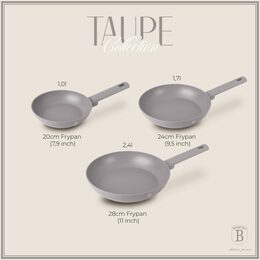BERLINGERHAUS Sada pánví s titanovým povrchem 3 ks Taupe Collection BH-8108