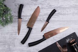 BERLINGERHAUS Sada nožů s nepřilnavým povrchem 4 ks Rosegold Metallic Line BH-2385