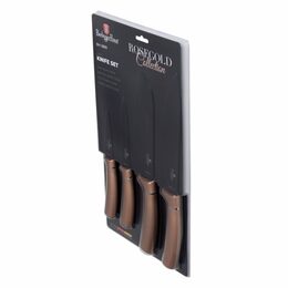 BERLINGERHAUS Sada nožů s nepřilnavým povrchem 4 ks Rosegold Metallic Line BH-2889