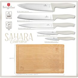 BERLINGERHAUS Sada nožů s prkénkem 6 ks Sahara Collection BH-2966