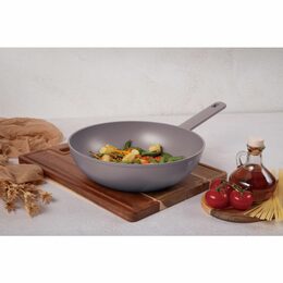 BERLINGERHAUS Pánev WOK s titanovým povrchem 28 cm Taupe Collection BH-8093