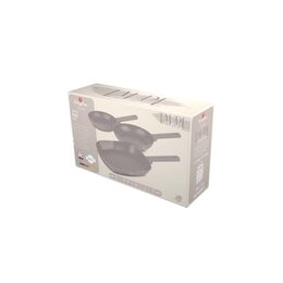 BERLINGERHAUS Sada pánví s titanovým povrchem 3 ks Taupe Collection steak BH-8109
