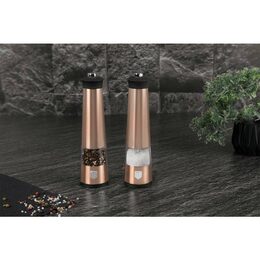 BERLINGERHAUS Mlýnek na pepř a sůl elektrický sada 2 ks Rosegold Metallic Line BH-9500