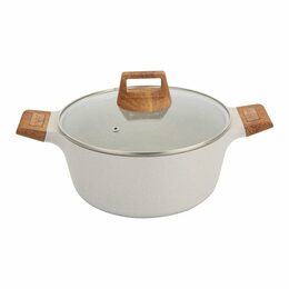 BERGNER Kastrol s nepřilnavým povrchem a poklicí 28 cm Naturally BG-30643-CR