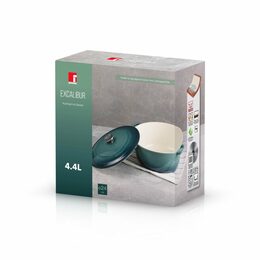 BERGNER Kastrol s keramickým povrchem a poklicí 24 cm Excalibur BG-36101-GR