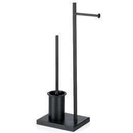 KELA Toaletní souprava Devin metal black 23,0x18,0x68,0cm KL-23961