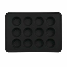 BERLINGERHAUS Forma na muffiny 12 ks Matte Black Collection BH-7876
