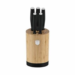 BERLINGERHAUS Sada nožů se stojanem BAMBOO 6 ks Matte Black Collection BH-2753