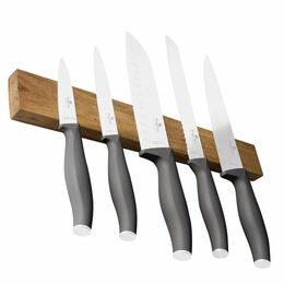 BERLINGERHAUS Sada nožů s magnetickým držákem z akátového dřeva 6 ks Antracit Collection BH-2940