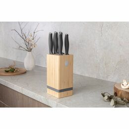 BERLINGERHAUS Sada nožů se stojanem BAMBOO 6 ks  Antracit Collection BH-2968