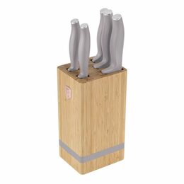 BERLINGERHAUS Sada nožů se stojanem BAMBOO 6 ks Taupe Collection BH-2974