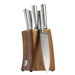 BERLINGERHAUS Sada nožů se stojanem z akátového dřeva 6 ks Stainless steel BH-3124