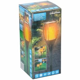 GRUNDIG Solární svítilna pochodeň s efektem plamene 72 LED 78 cm ED-212330