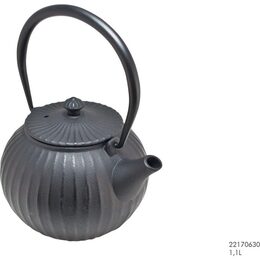 HIT Konvice na čaj s pokličkou litinová 1 l černá HT-22170630