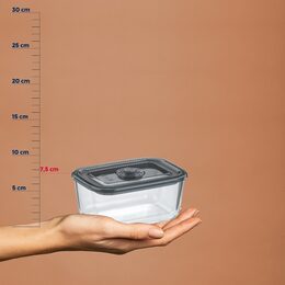 KELA Dóza na potraviny skladovací Aurelia sklo 16,5x11,5x7,5cm 0,75l KL-12644