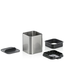 KELA Odkapávač na příbory Plata nerez matná stříbrná 10,0x11,5x12,5cm KL-12127