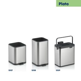 KELA Odkapávač na příbory Plata nerez matná stříbrná 10,0x11,5x18,5cm KL-12128