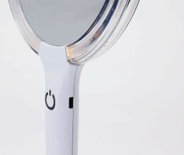 EXCELLENT Kosmetické zrcátko s LED osvětlením a organizérem 18 x 34,5 cm KO-170488360