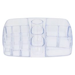 EXCELLENT Kosmetické zrcátko s LED osvětlením a organizérem 18 x 34,5 cm KO-170488360