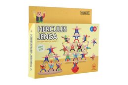 Hra balanční herkules mini dřevo 26ks 3 barvy v krabičce 21x19x3,5cm