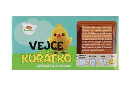 Vejce líhnoucí a rostoucí kuřátko v krabičce 8x10,5cm 12ks v boxu