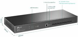 Switch TP-Link SX3008F 8x 10G SFP+, Omada SDN