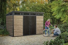 Zahradní domek Keter PENT Signature 11x7 Ashwood, s podlahou