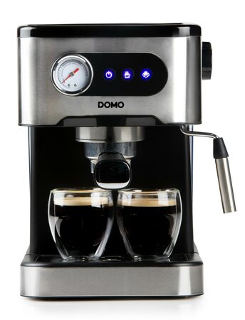 Espresso kávovar pákový - černý - DOMO DO1138K