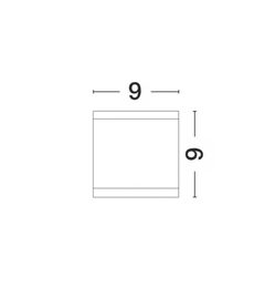 Svítidlo Nova Luce CERISE R TOP GREY 2 stropní, IP 54, GU10