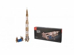 Ugears 3D dřevěné mechanické puzzle NASA, Saturn V