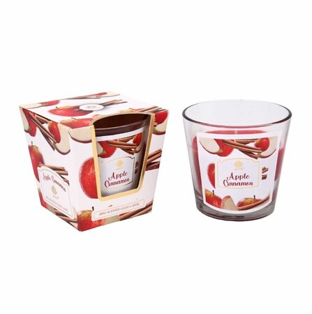 AROME svíčka vosková ve skle 120g Apple a Cinnamon 0300