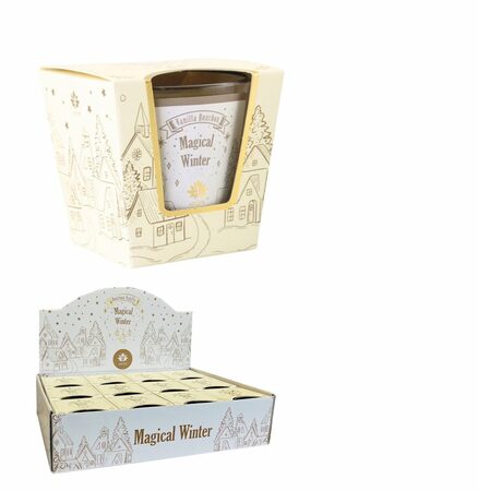 AROME vánoční svíčka vosková ve skle 120g Magical Winter 0318