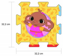 Pěnové puzzle Bing Bunny 32x32x1,5cm 8ks ve fólii 0m+