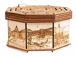 EscapeWelt 3D dřevěná skládačka hlavolamu Secret Maze Box