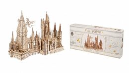 Hračka Ugears 3D dřevěné mechanické puzzle Hrad Bradavice, Harry Potter