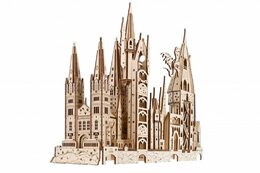 Hračka Ugears 3D dřevěné mechanické puzzle Hrad Bradavice, Harry Potter