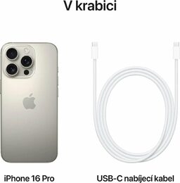 Mobilní telefon Apple iPhone 16 Pro 128GB přírodní titan