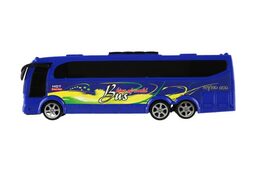 Teddies Autobus plast 25cm na setrvačník asst 2 barvy v krabičce
