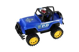 Teddies Auto policie terénní plast 22cm na setrvačník asst 2 barvy v krabičce