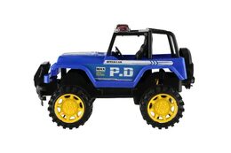 Teddies Auto policie terénní plast 22cm na setrvačník asst 2 barvy v krabičce
