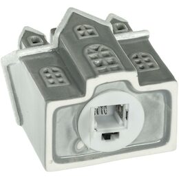 RXL 501 Šedý porc. domek 1 LED WW RETLUX