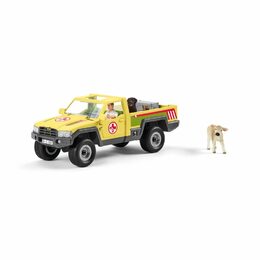 Hračka Schleich Záchranné terénní auto s veterinářem
