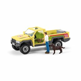 Hračka Schleich Záchranné terénní auto s veterinářem