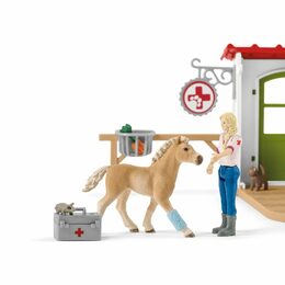 Hračka Schleich Veterinární ordinace pro domácí zvířata