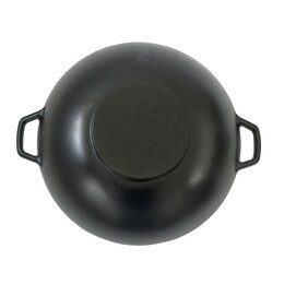 KELA Wok litinový s poklicí CALIDO 36 cm černá KL-12475