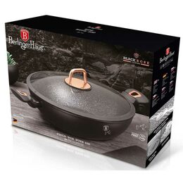 BERLINGERHAUS Pánev WOK s poklicí 30 cm Black Rose Collection BH-7112