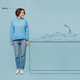 KELA Kastrol s keramickým povrchem a poklicí ATURA 24 cm 3,2 l KL-15171