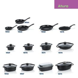 KELA Kastrol s keramickým povrchem a poklicí ATURA 24 cm 3,2 l KL-15171