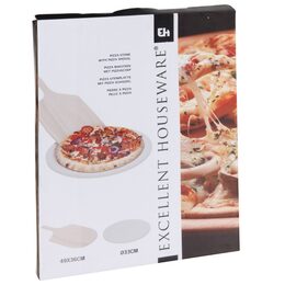 EXCELLENT Sada na pizzu pečící kámen a lopata 2 ks KO-404000530